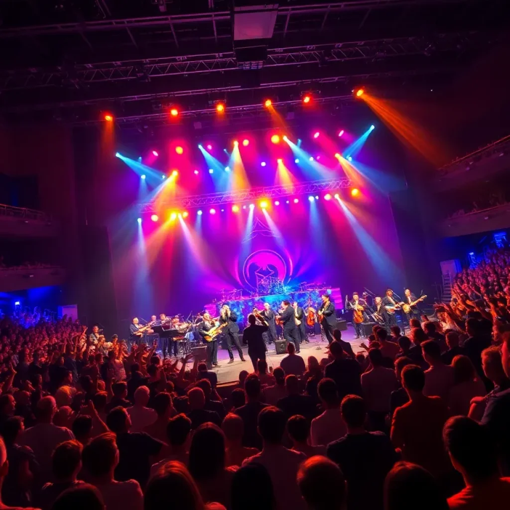 Foreigner band performing with orchestra in Las Vegas