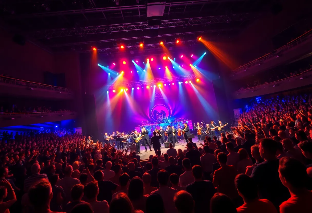 Foreigner band performing with orchestra in Las Vegas