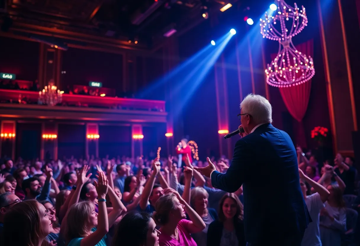 Audience enjoying Frankie Valli live concert
