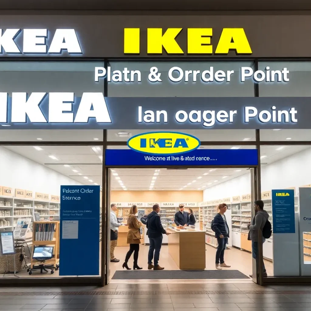 Rendering of IKEA Plan & Order Point storefront in Henderson, Nevada
