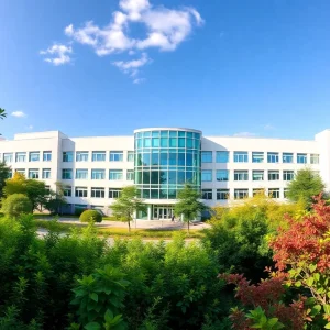 Exterior of Kirk Kerkorian School of Medicine building
