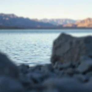 Lake Mead landscape reflecting a somber atmosphere