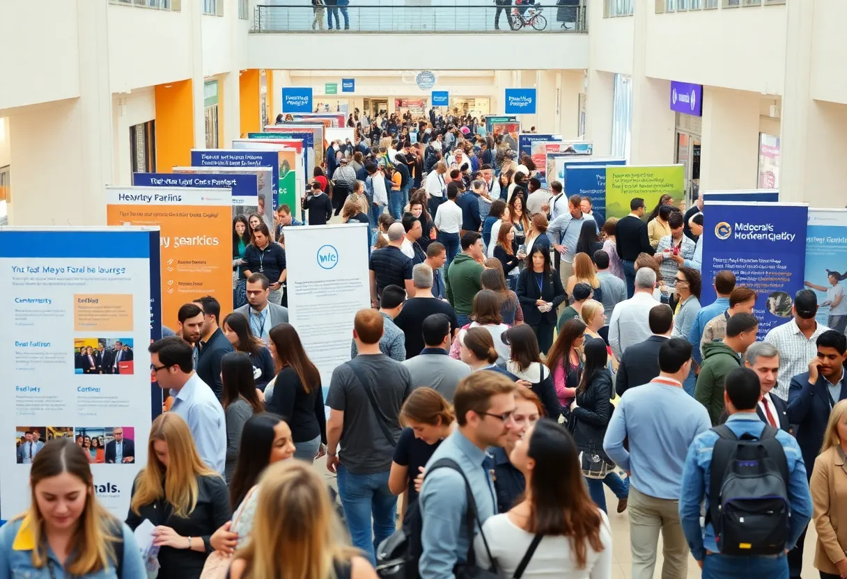 Job seekers networking at the Las Vegas Job Fair