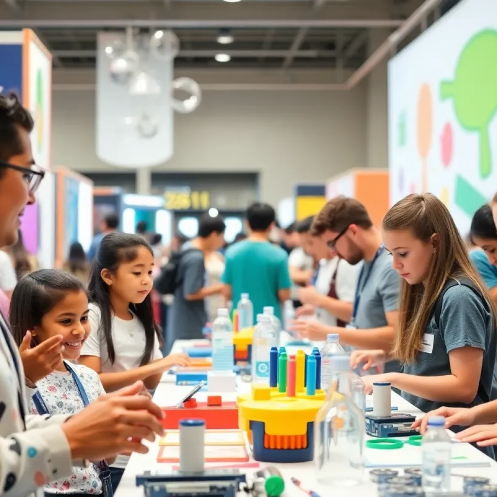 Participants engaging in STEM activities at the Las Vegas Science and Technology Festival