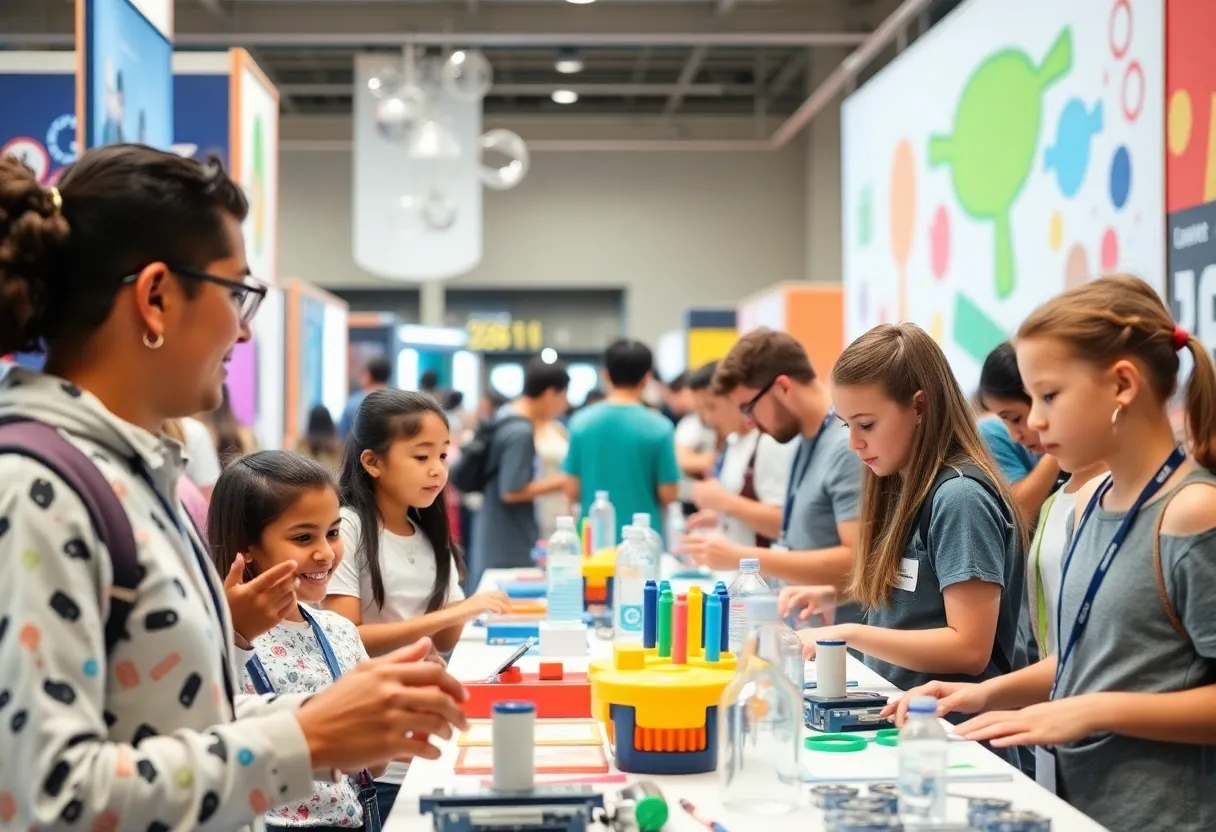 Participants engaging in STEM activities at the Las Vegas Science and Technology Festival
