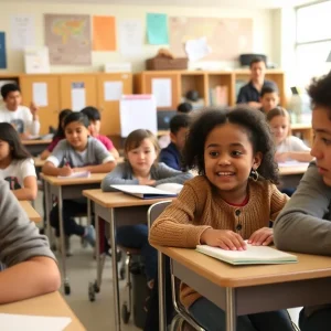 Diverse classroom in Nevada highlighting educational changes