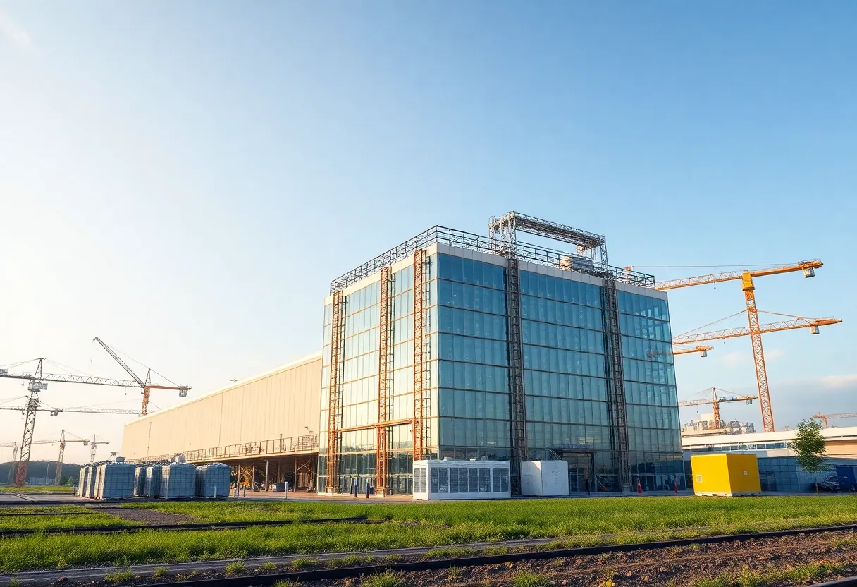 Rendering of the lithium-sulfur battery gigafactory in Reno