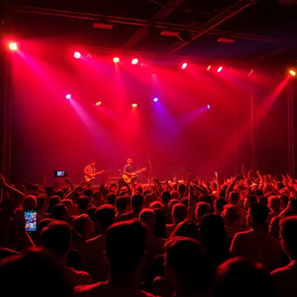 A live music performance at Beverly Theater