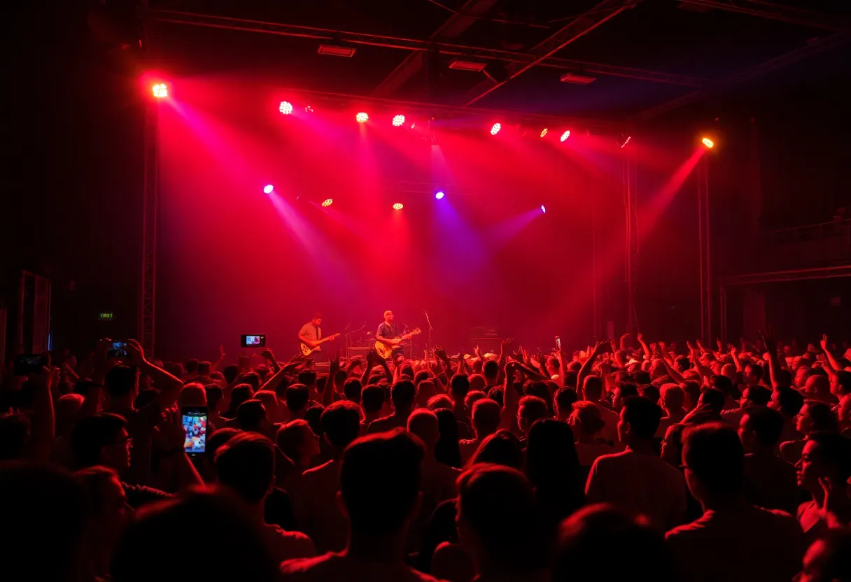 A live music performance at Beverly Theater