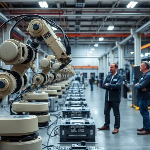Modern robotic manufacturing facility of AAA20 Group in Las Vegas