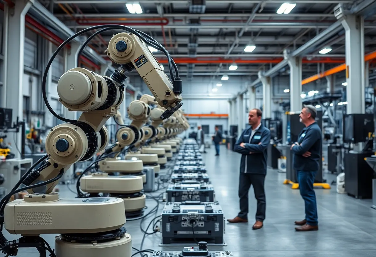 Modern robotic manufacturing facility of AAA20 Group in Las Vegas