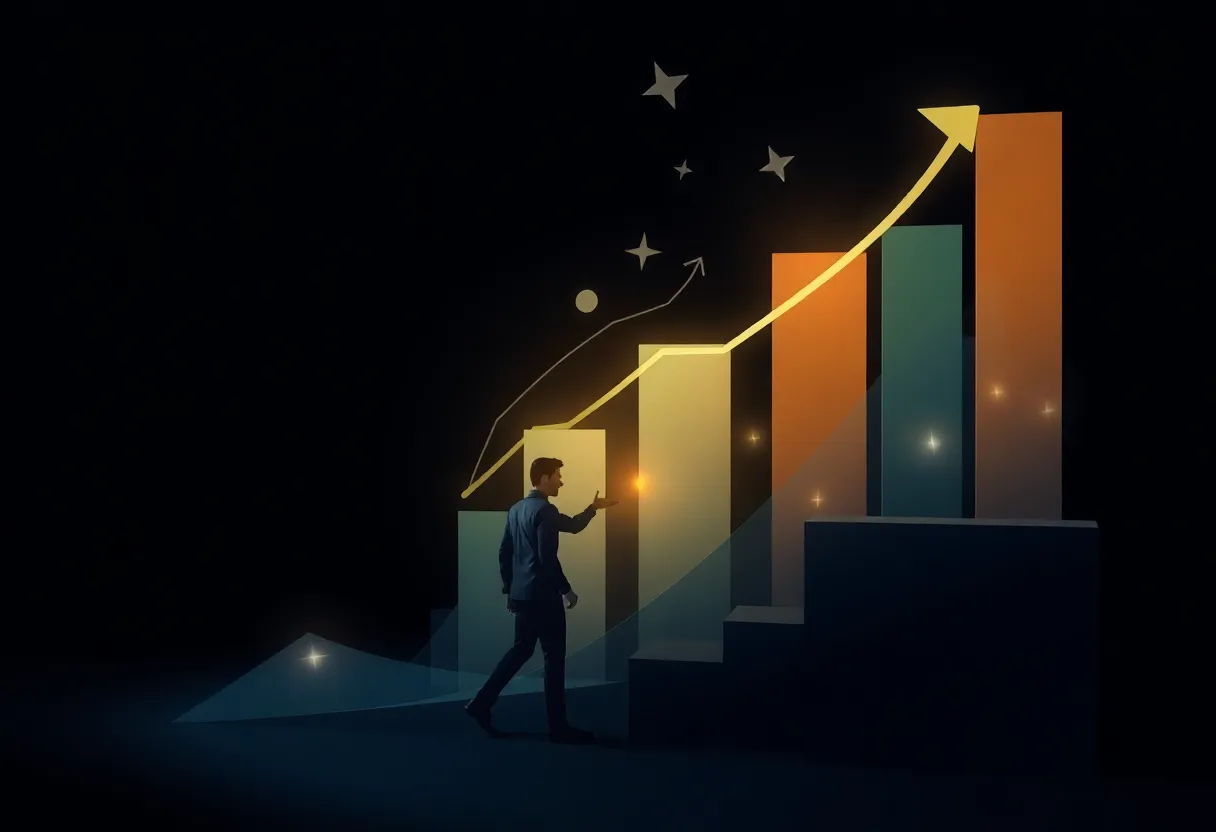 Abstract concept of corporate leadership change