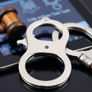Symbolic image representing justice and the fight against child exploitation