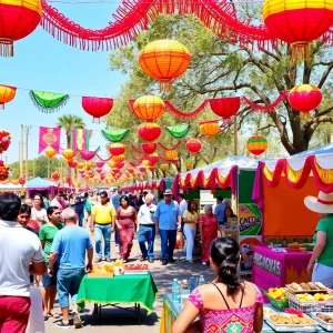 Colorful Cinco de Mayo celebration in Las Vegas with cultural activities.