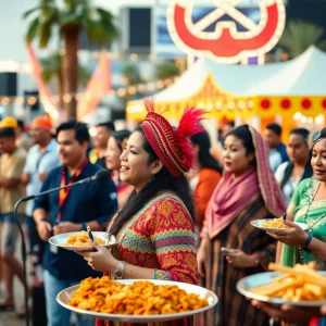 Public participating in cultural events during Asian American Pacific Islander Heritage Month in Las Vegas