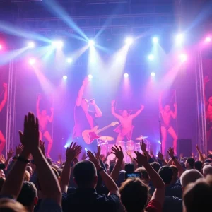David Lee Roth performing at M3 Rock Festival