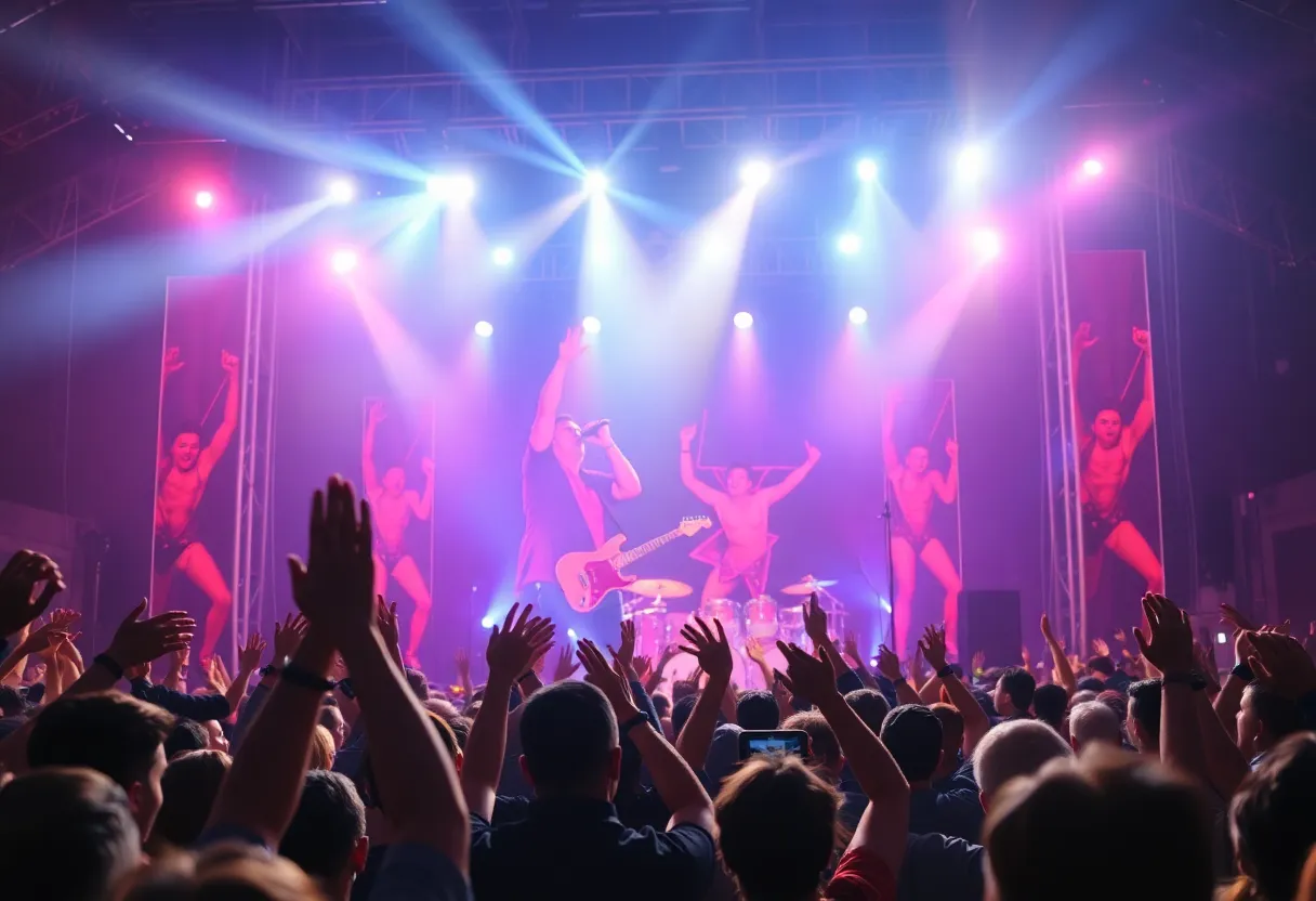 David Lee Roth performing at M3 Rock Festival