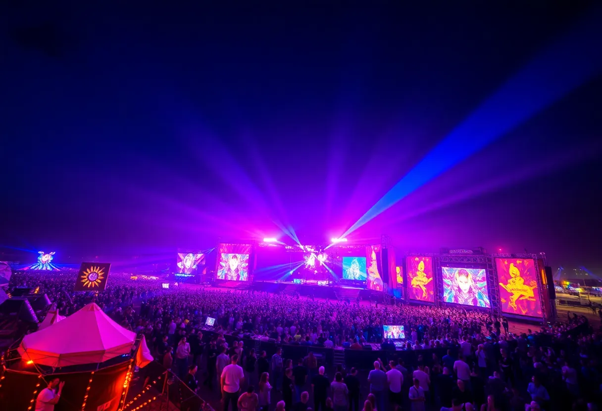 Crowd enjoying the Electric Daisy Carnival 2025 in Las Vegas