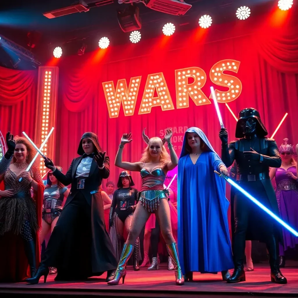 A scene from The Empire Strips Back burlesque show at Rio Hotel