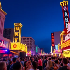Concertgoers enjoying the Fremont Street Concert Series