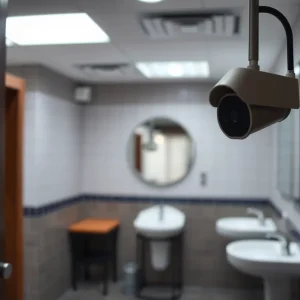 Image representing the hidden camera issue in restrooms
