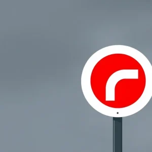 Illustration of a road sign warning against wrong-way driving