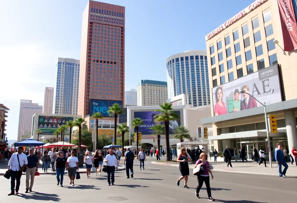 Vibrant Las Vegas community reflecting economic growth.