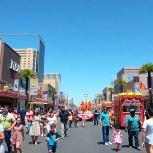 Families enjoying community events in Las Vegas