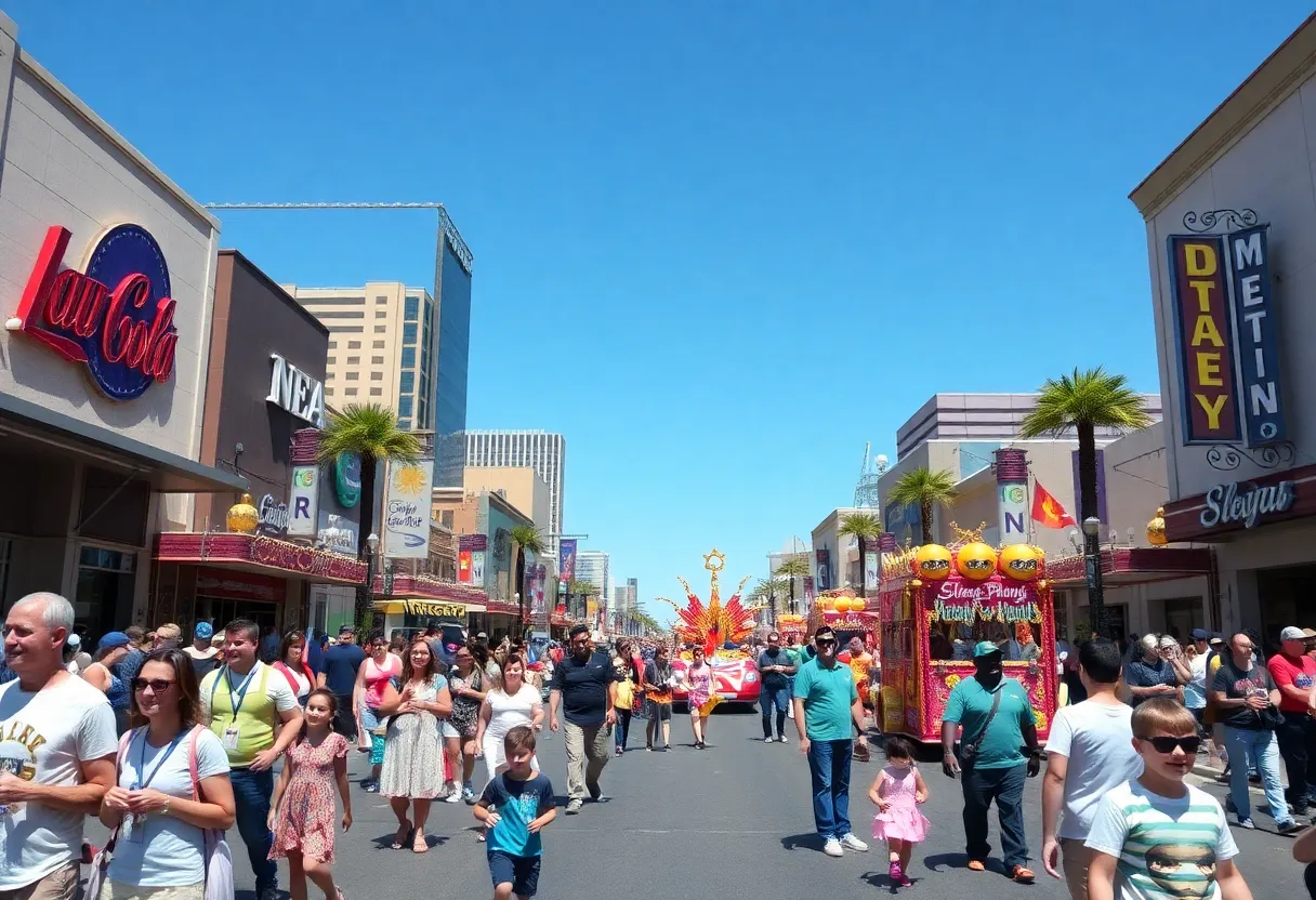 Families enjoying community events in Las Vegas