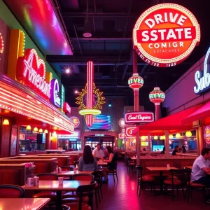 Dining scene in Las Vegas featuring diverse restaurant options
