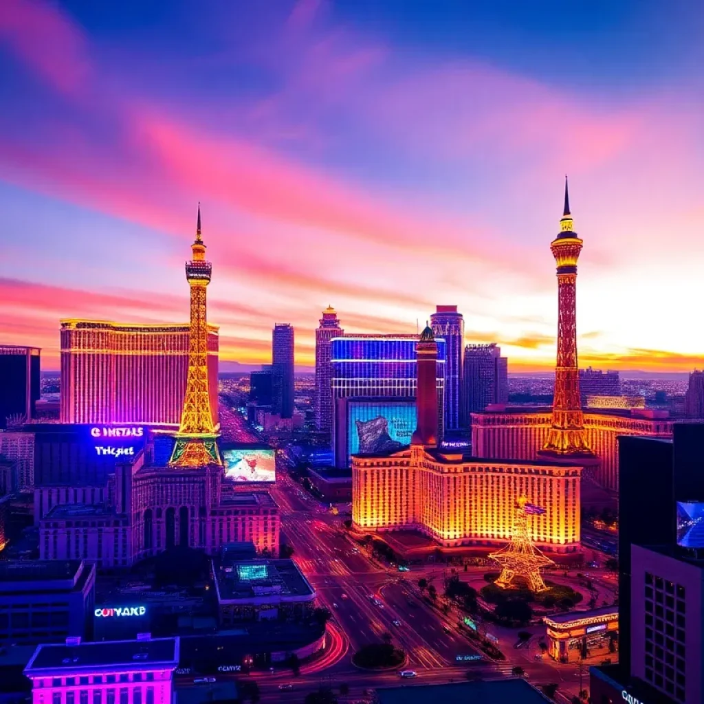 Las Vegas skyline representing economic development