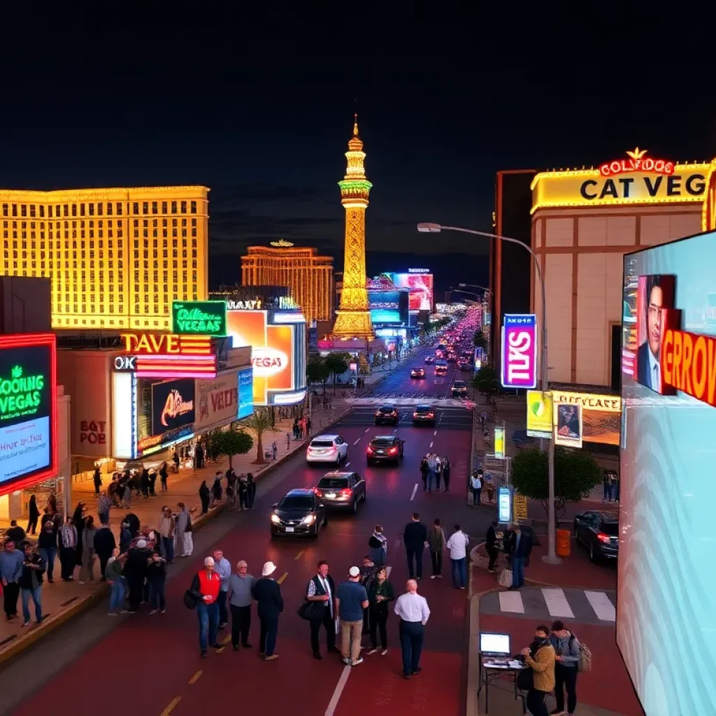 A vibrant view of Las Vegas highlighting employment opportunities