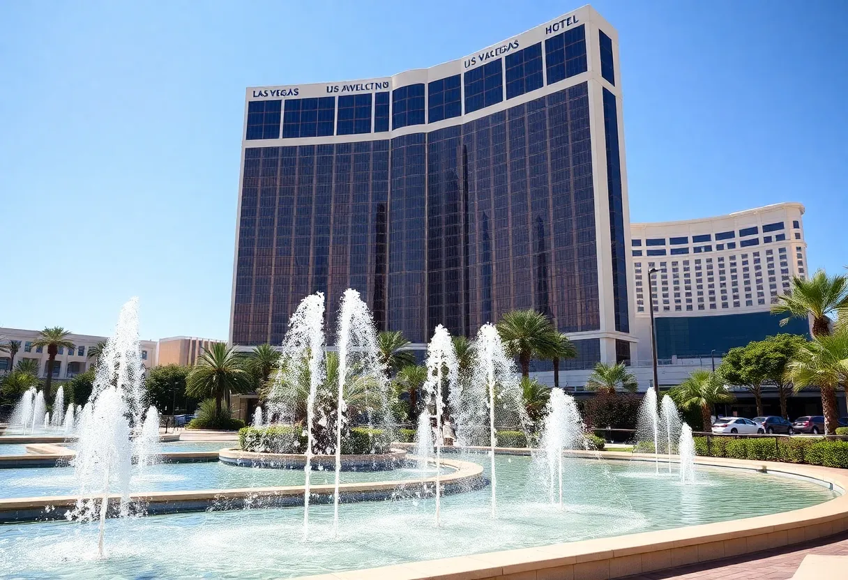 Clean and safe water features at a Las Vegas hotel