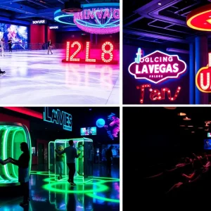 People enjoying various indoor activities in Las Vegas