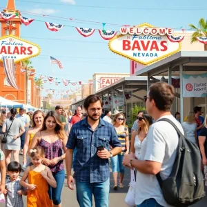 Families enjoying Memorial Day weekend events in Las Vegas