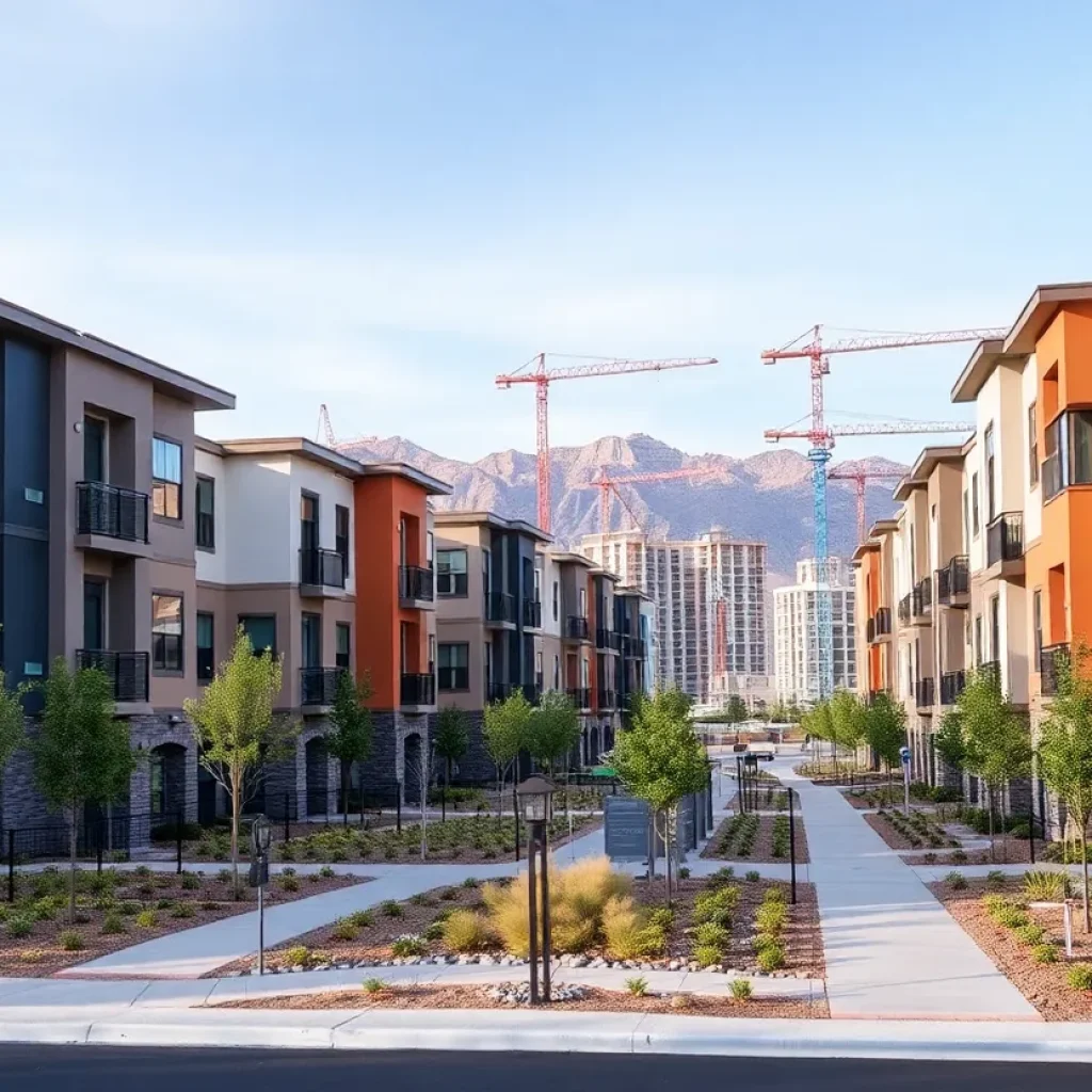Modern multifamily apartment complex in Las Vegas Valley