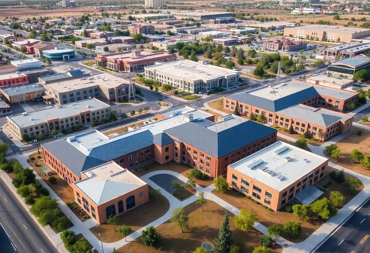 View of various private high schools in Las Vegas metro area