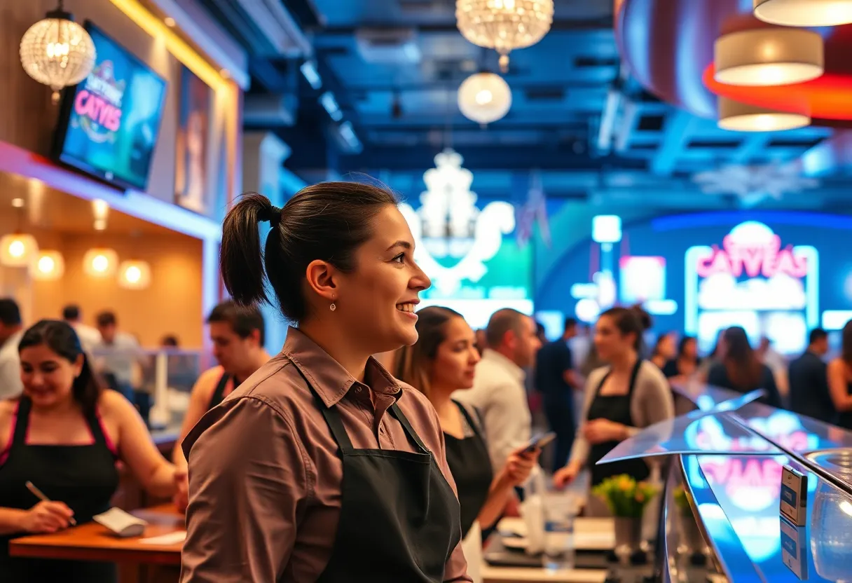 Las Vegas workers in the service industry