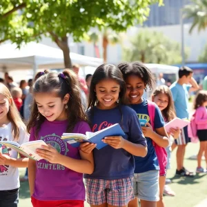 Students participating in various summer activities in Las Vegas