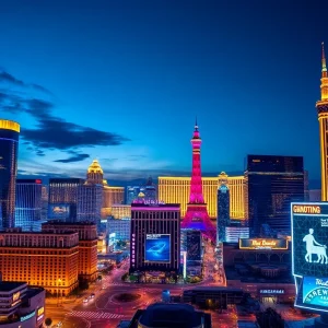 Modern city skyline representing technology and startups in Las Vegas