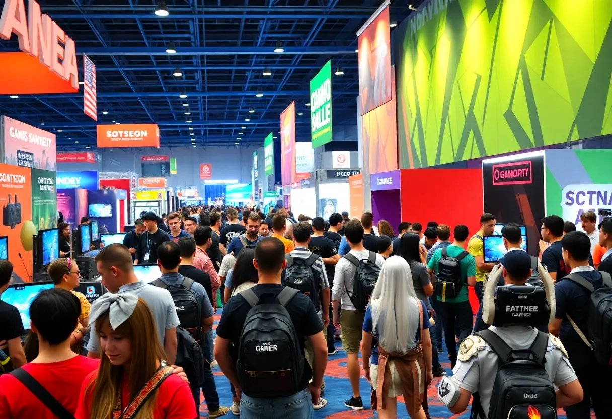 Attendees enjoying the LVL UP Expo 2024 gaming event in Las Vegas.