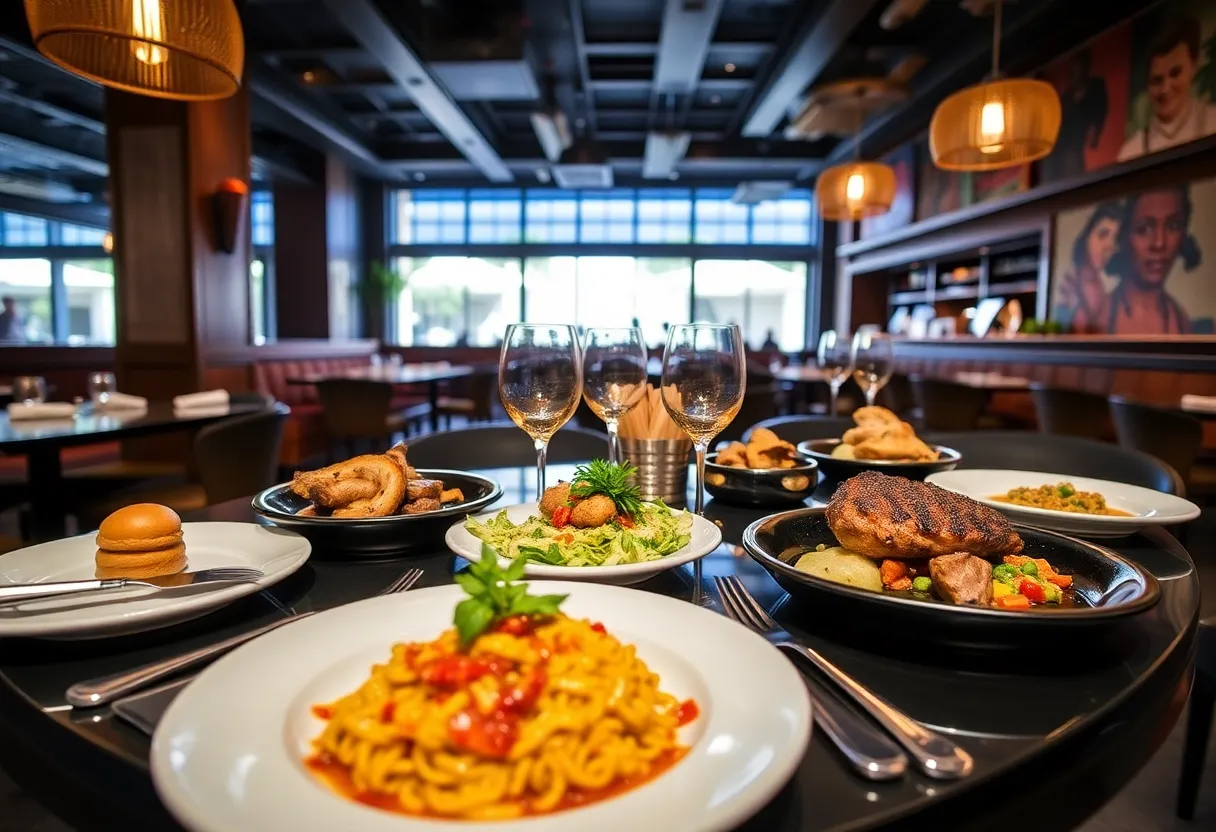 Dishes from the Afro-Caribbean steakhouse Maroon, showcasing vibrant flavors and traditional Jamaican cooking techniques.
