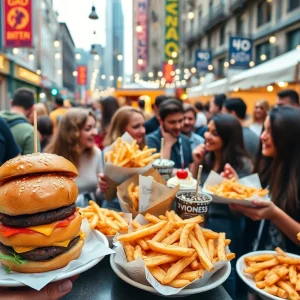 Delicious gourmet burgers served at Naughty Patty's pop-up event in Las Vegas.