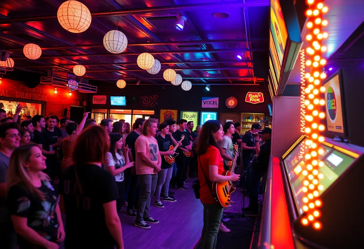 Crowd enjoying the Punk Rock Bowling festival in Las Vegas