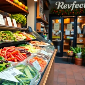New Salad and Go store opening in Silverado Ranch with healthy meal options displayed.