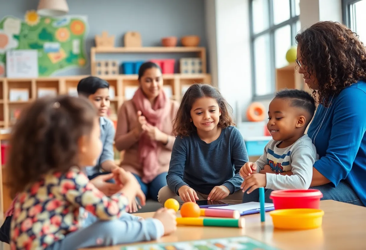 Educational facility designed for single mothers and their children in Las Vegas.