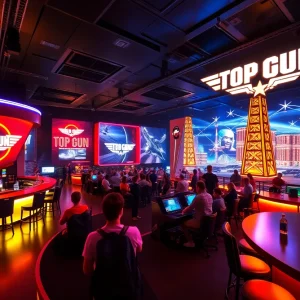Concept art of 'Top Gun' immersive attraction in Las Vegas
