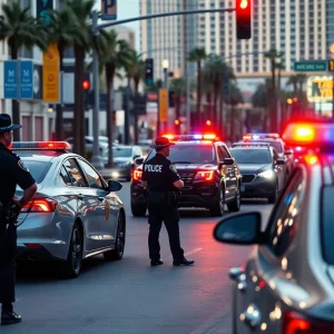 Las Vegas City Marshals conducting a traffic stop