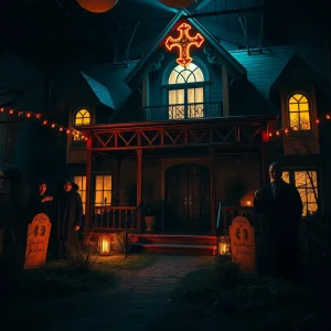 Haunted house scene from Universal Horror Unleashed in Las Vegas