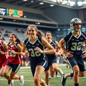 Collegiate athletes participating in a sports competition at UNLV